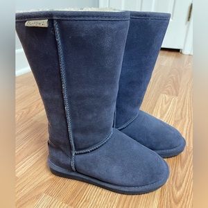 Women’s BearPaw Emma Tall Blue Suede Boots SZ 6